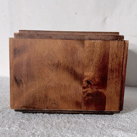 Vintage Wood Small Tea Canister - Picture 4 of 9